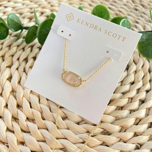 Kendra Scott Gold Necklace with Blush Stone - Picture 3 of 3
